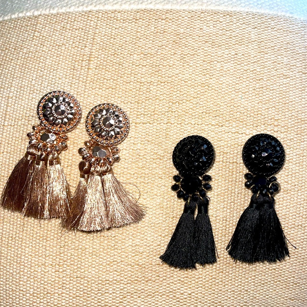 Topshop beads and tassel earrings.